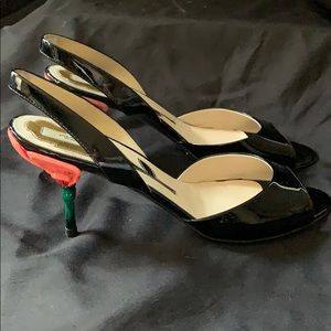 Prada Fairy Collection sculpted flower heel